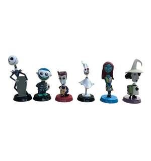6Pcs/Set The Nightmare Before Christmas Jack Skellington Zero Figures